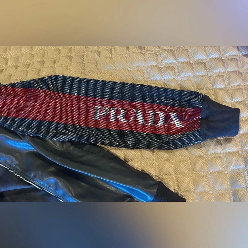Prada Black and Red Bomber Jacket and pant - Picture 4 of 5